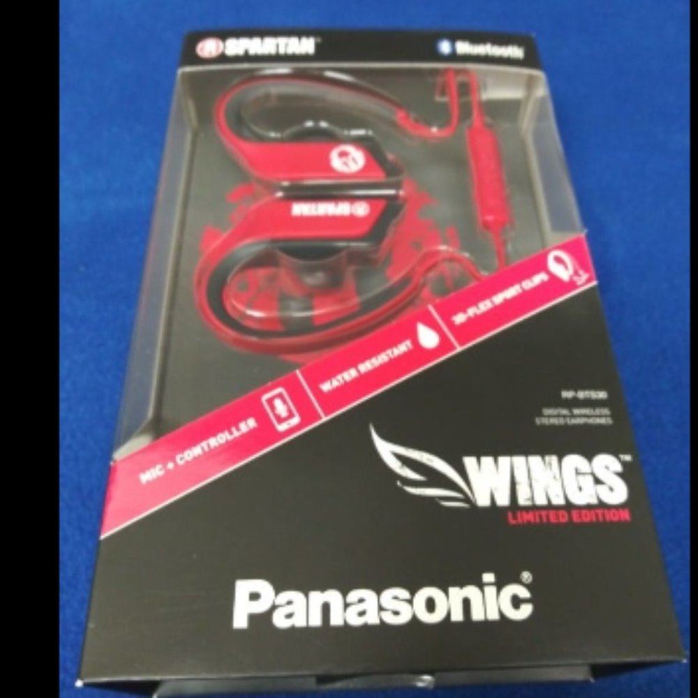 Panasonic RP-BTS30P1-R WINGS Bluetooth Sport Clips Controller Limited Edition